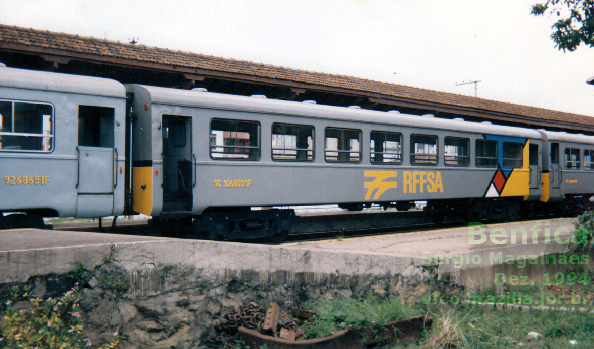 Detalhe de um dos vagões de passageiros do Trem Xangai