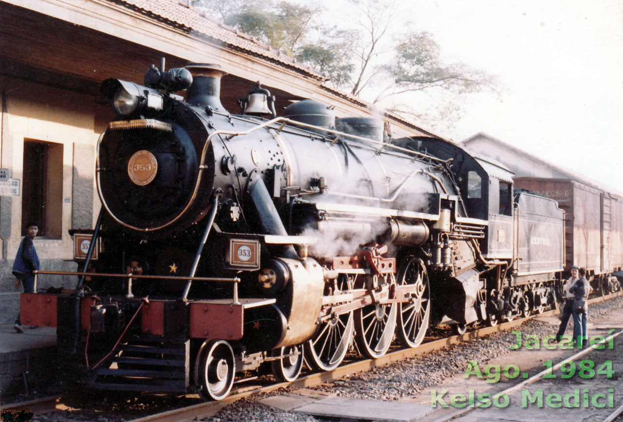 Locomotiva a vapor nº 353 da Central do Brasil, a Velha Senhora, preservada pela ABPF