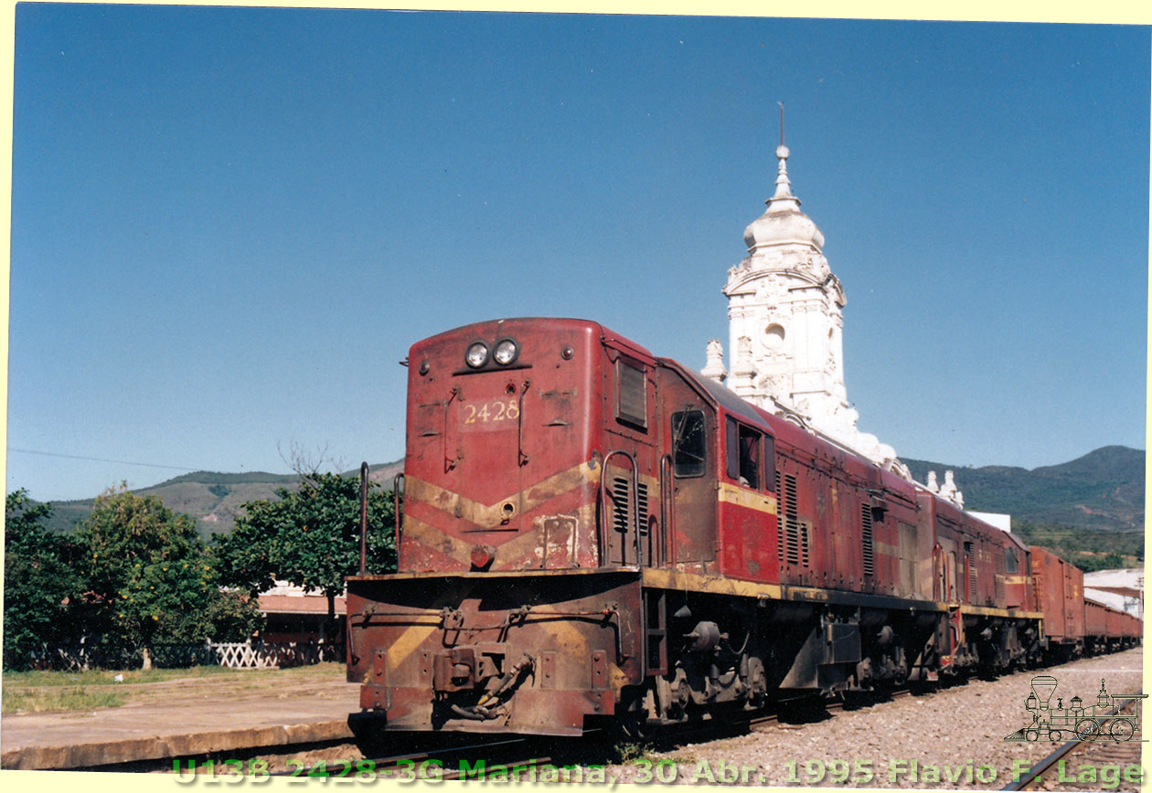 Locomotiva GE U13B (BB) n° 2428-3G SR8 RFFSA (ex-EF Leopoldina)