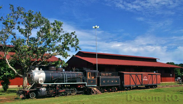 Locomotiva nº 18 no Complexo da Estrada de Ferro Madeira-Mamoré