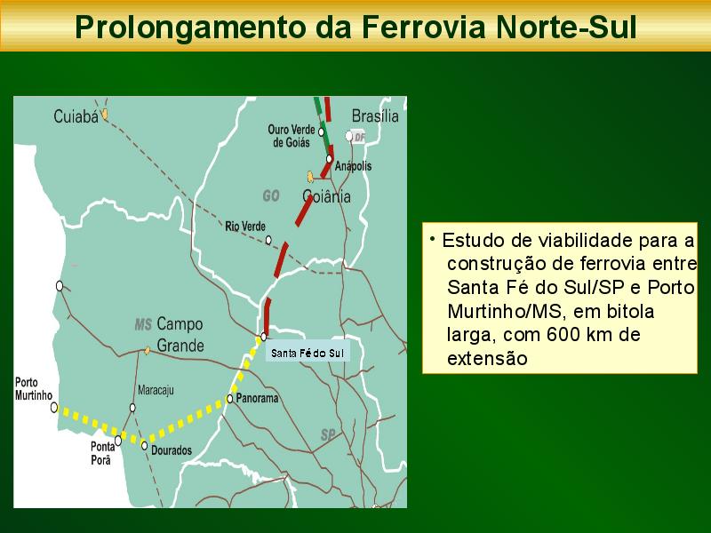 Prolongamento da Ferrovia Norte - Sul