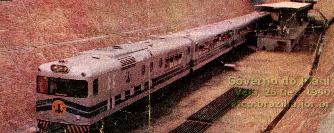 Trem Húngaro nos trilhos do Metrô de Teresina em 1990