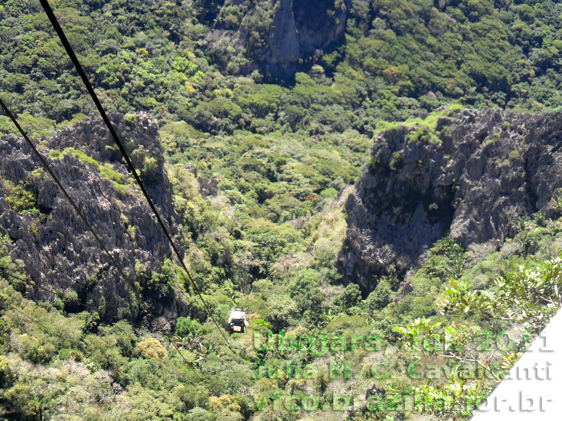 Estação inferior do Teleférico do Parque Nacional, próximo à entrada da Gruta de Ubajara