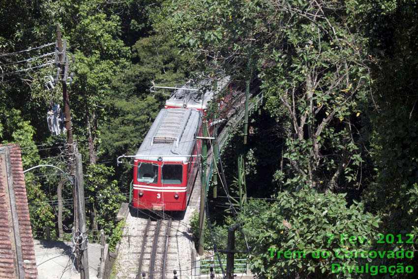 Automotrizes elétricas conjugadas SLM do Trem do Corcovado