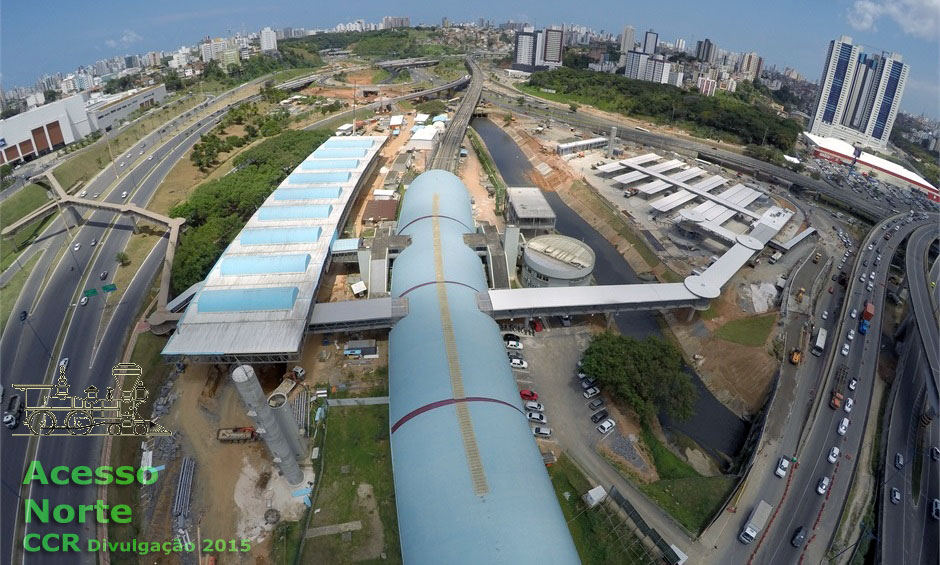 Conexão da estação Acesso Norte com o Terminal Rodoviário