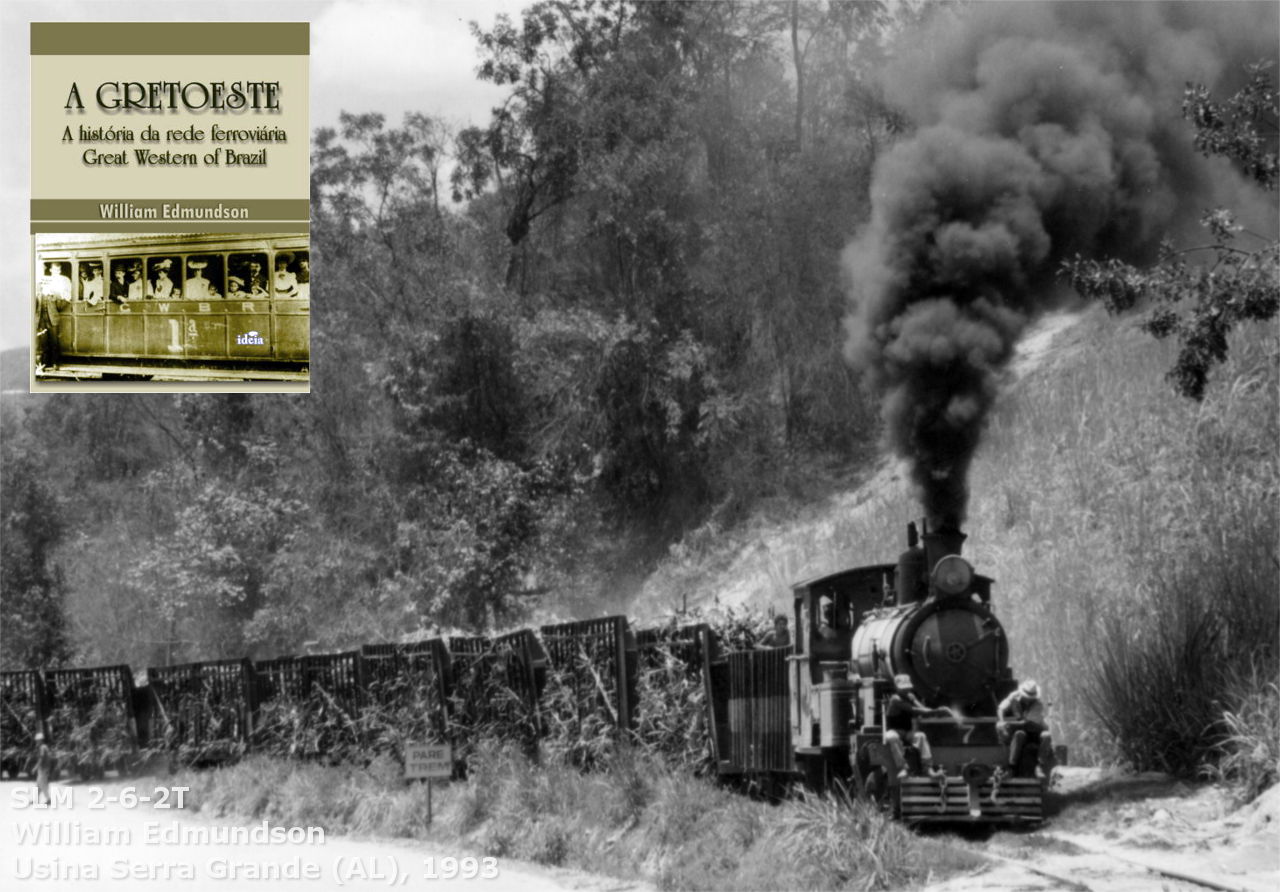 Locomotiva 2-6-2T Swiss Locomotive and Machine Works (1922), ex-GWBR, levando cana até a usina de Serra Grande em Alagoas