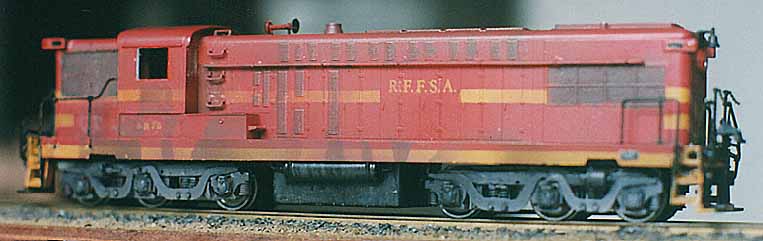 Ferreomodelo da locomotiva AS-616 modificado