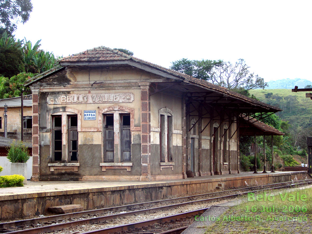 Estação ferroviária de Belo Vale em 2006