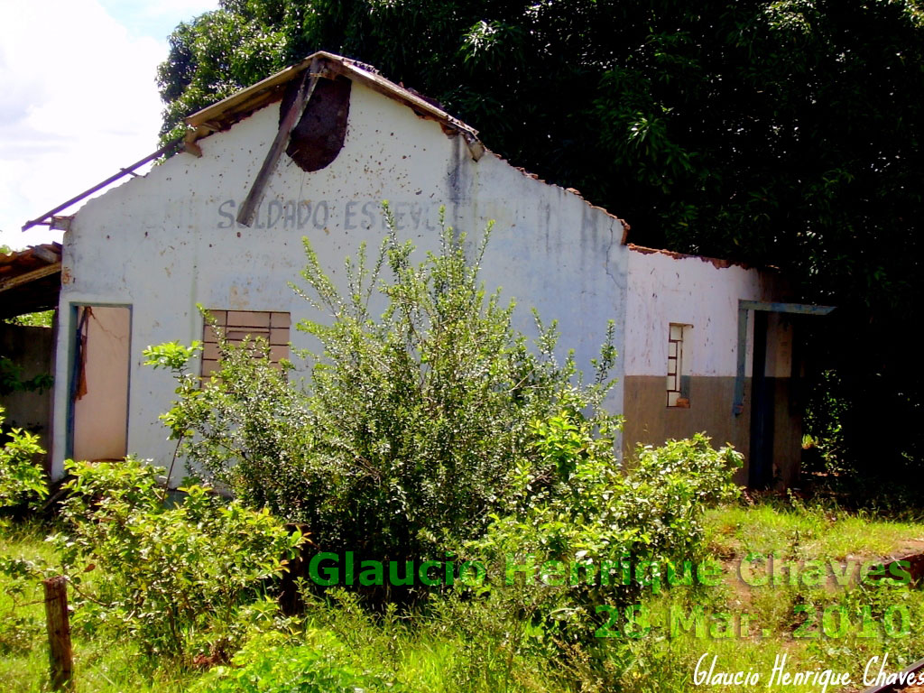 Situação da estação ferroviária de Soldado Esteves, da antiga Estrada de Ferro Goiás