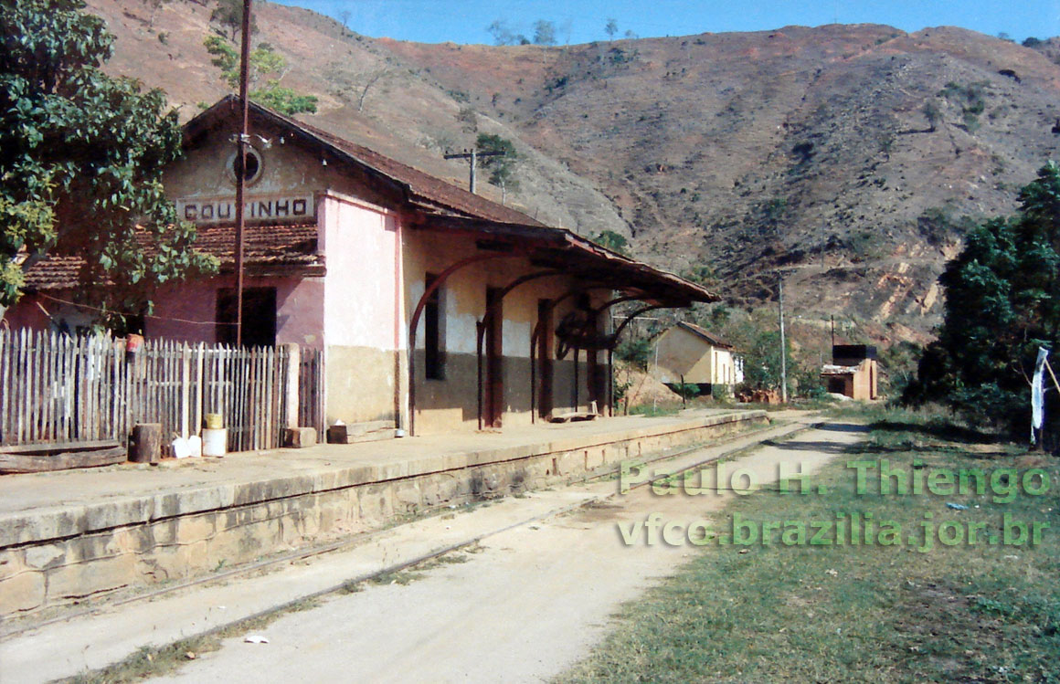 Estação ferroviária de Coutinho, por volta de 1994