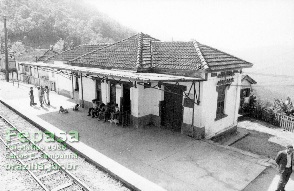 Estação ferroviária Pai Matias no Relatório de 1986 da Fepasa - Ferrovias Paulistas