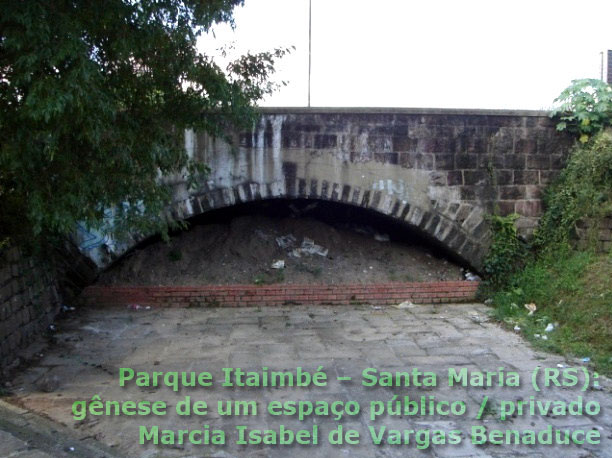 Antiga ponte ferroviária em pedra sobre o arroio Itaimbé, em Santa Maria (RS)