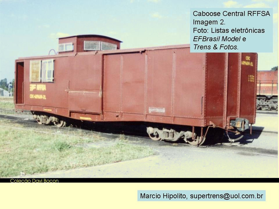 Vagão Caboose na Rede Ferroviária Federal - RFFSA