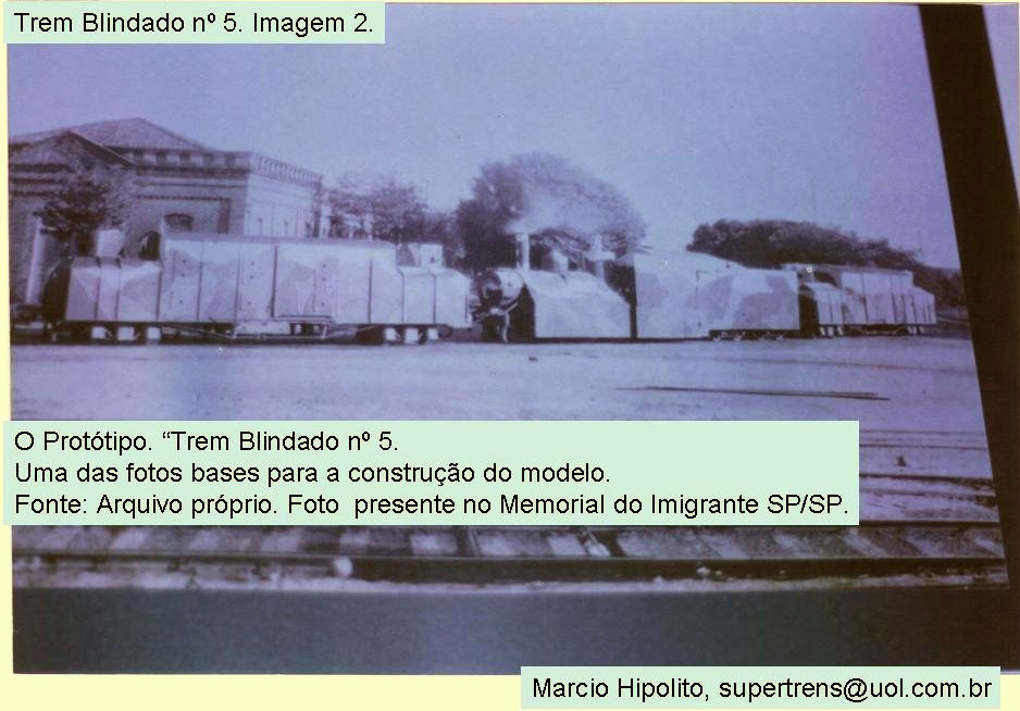 Outra imagem do Trem Blindado paulista de 1932