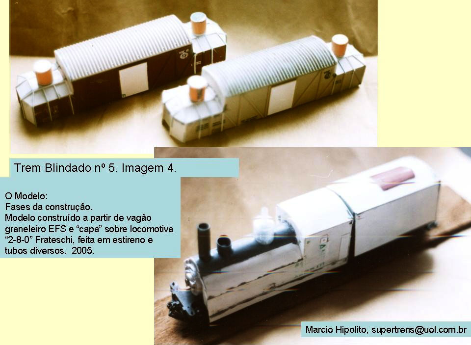 Materiais e confecção do ferreomodelo do Trem Blindado