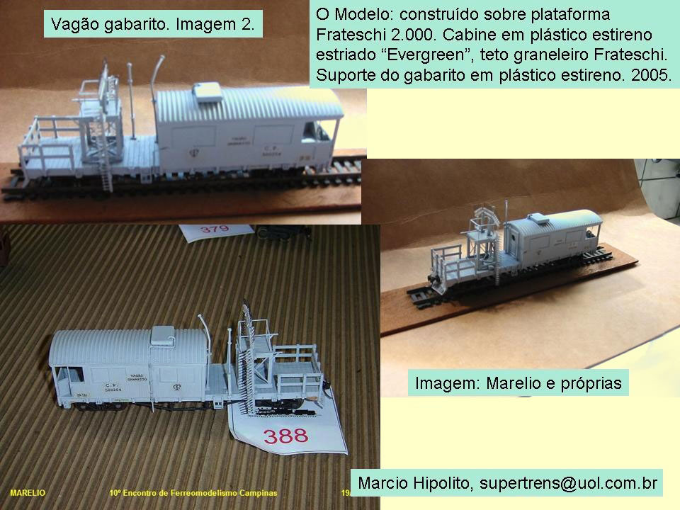 Detalhes do ferreomodelo, confeccionado a partir do modelo Frateschi