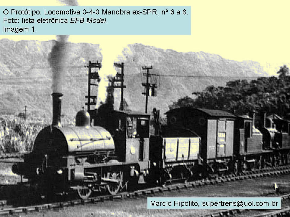 A locomotiva nos trilhos