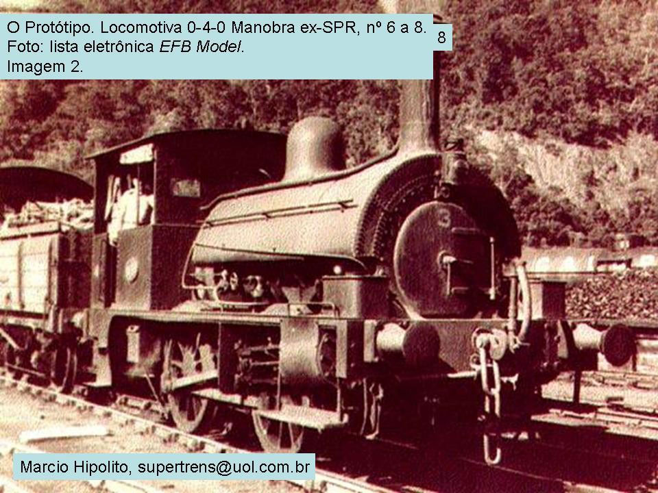 A locomotiva a vapor nos trilhos