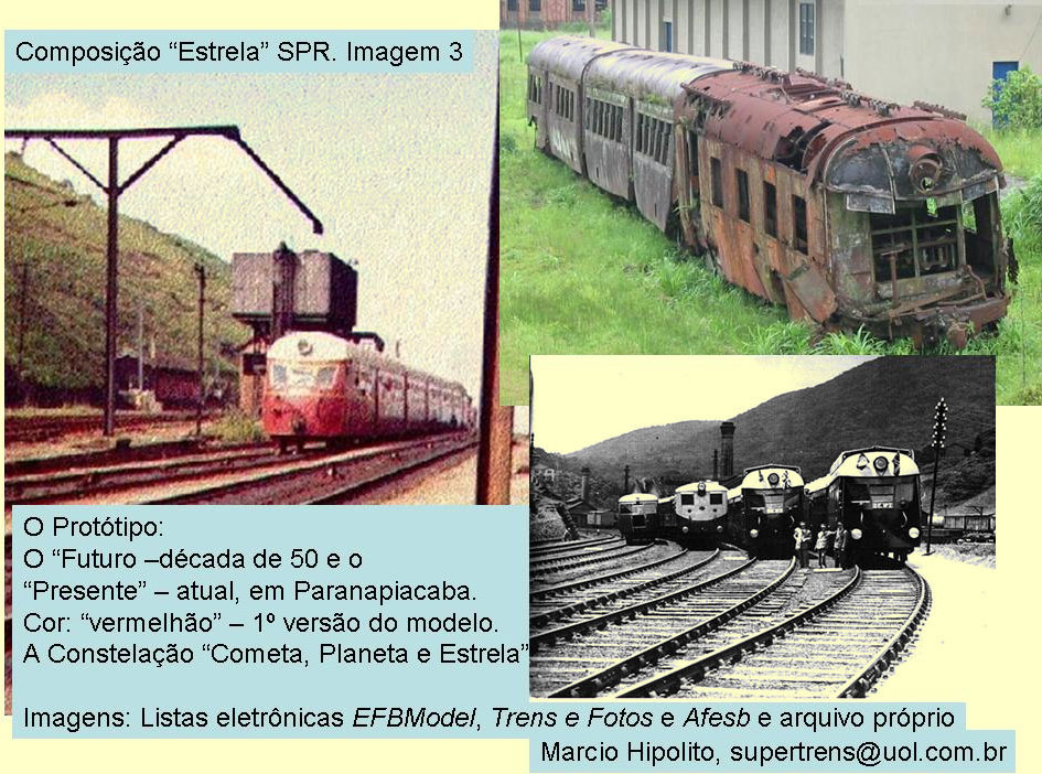 Aspectos do trem Estrela