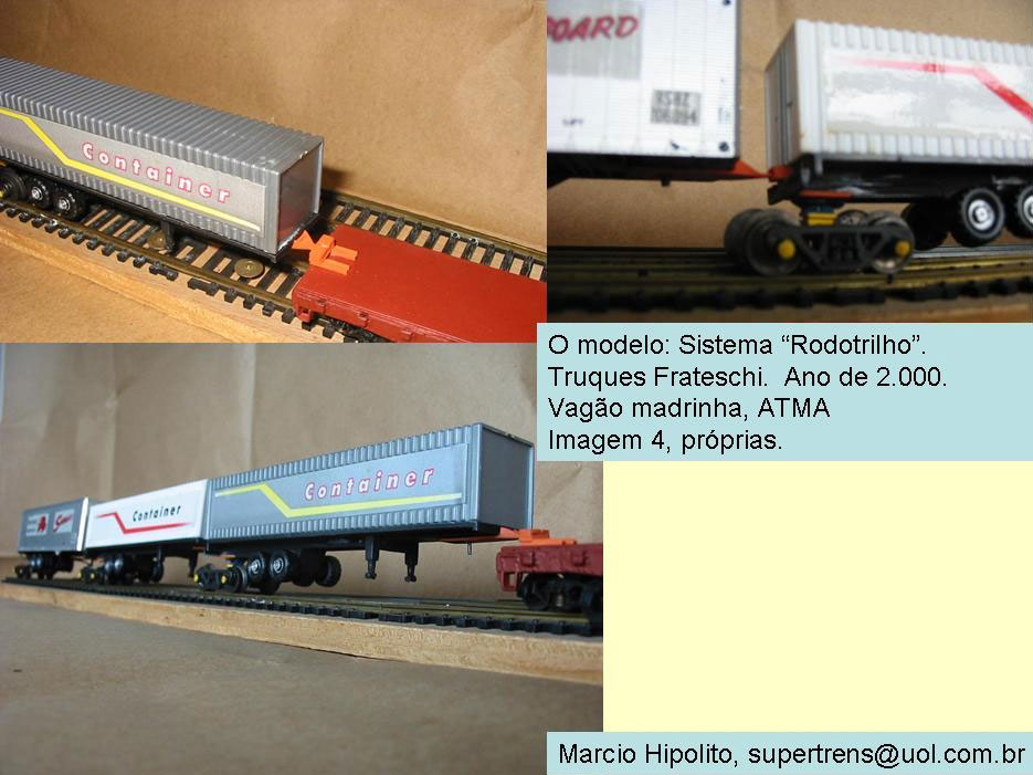 Ferreomodelo para maquete do trem Rodotrilho