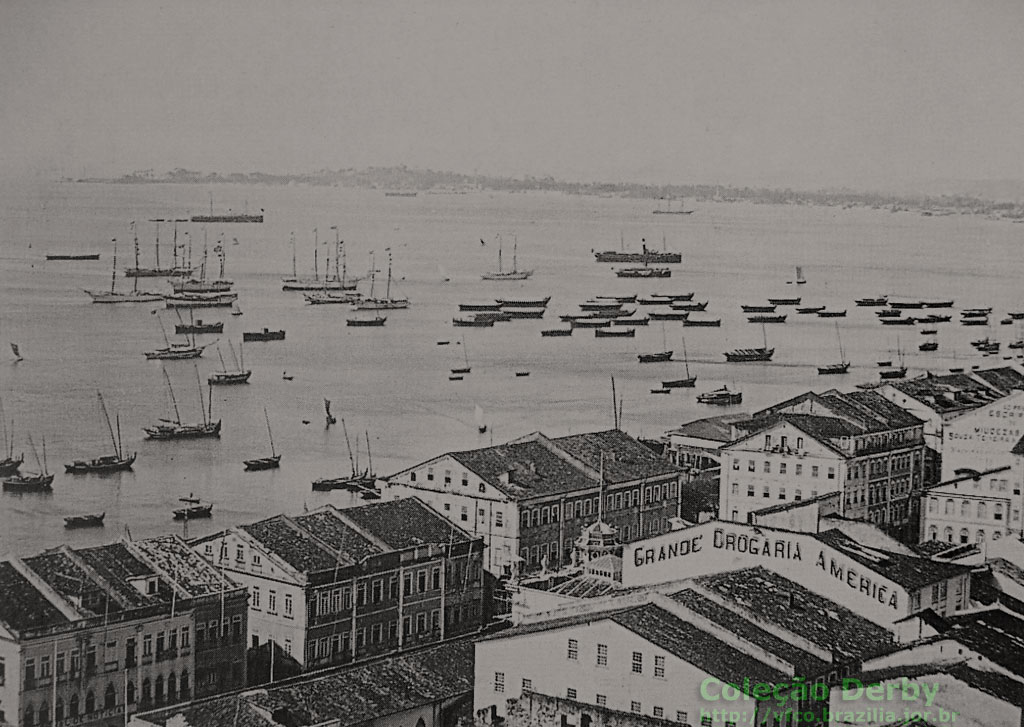 A baía de Salvador, vista da cidade alta