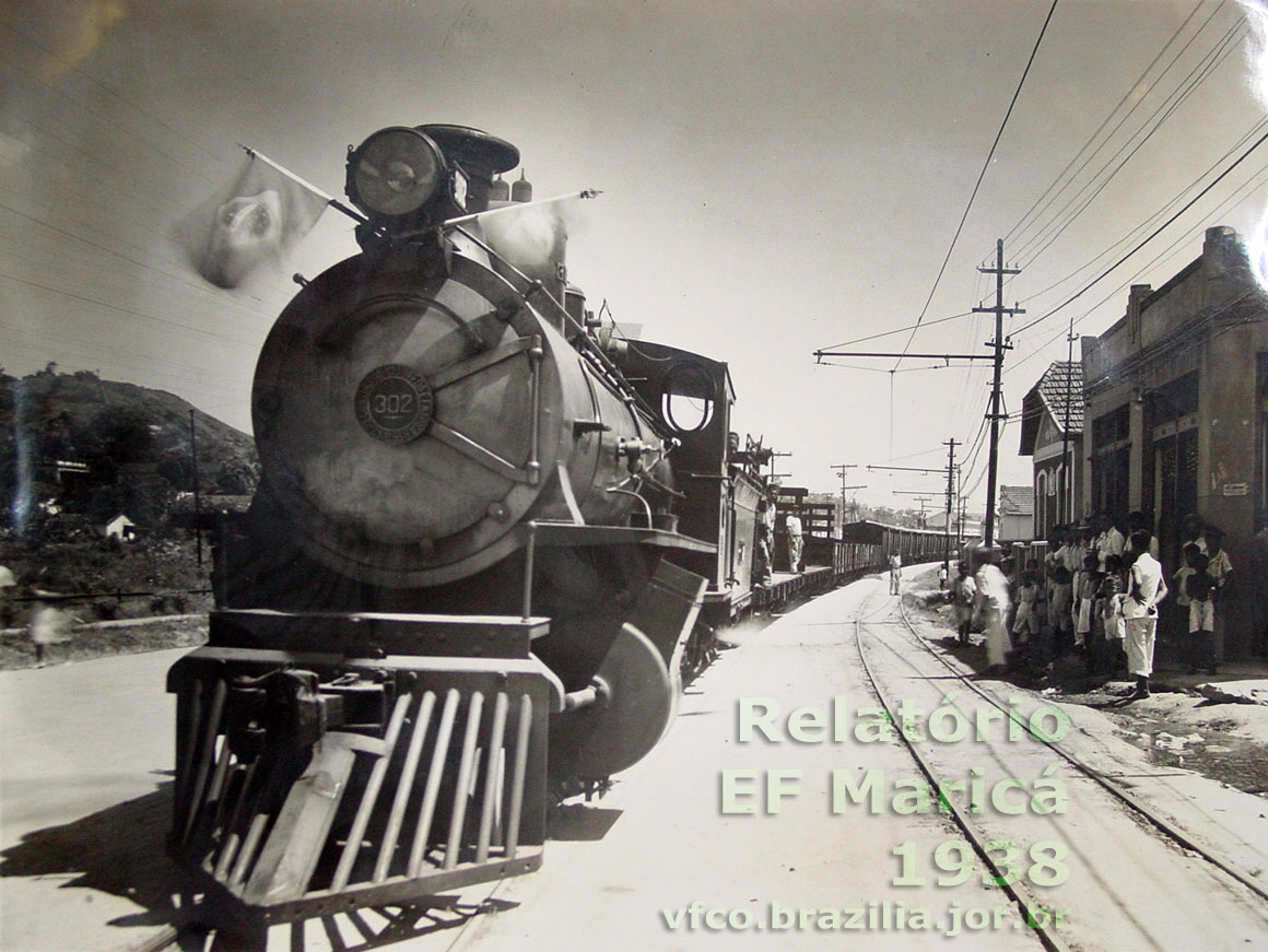 Locomotiva n 302 da Estrada de Ferro Maric em 1938