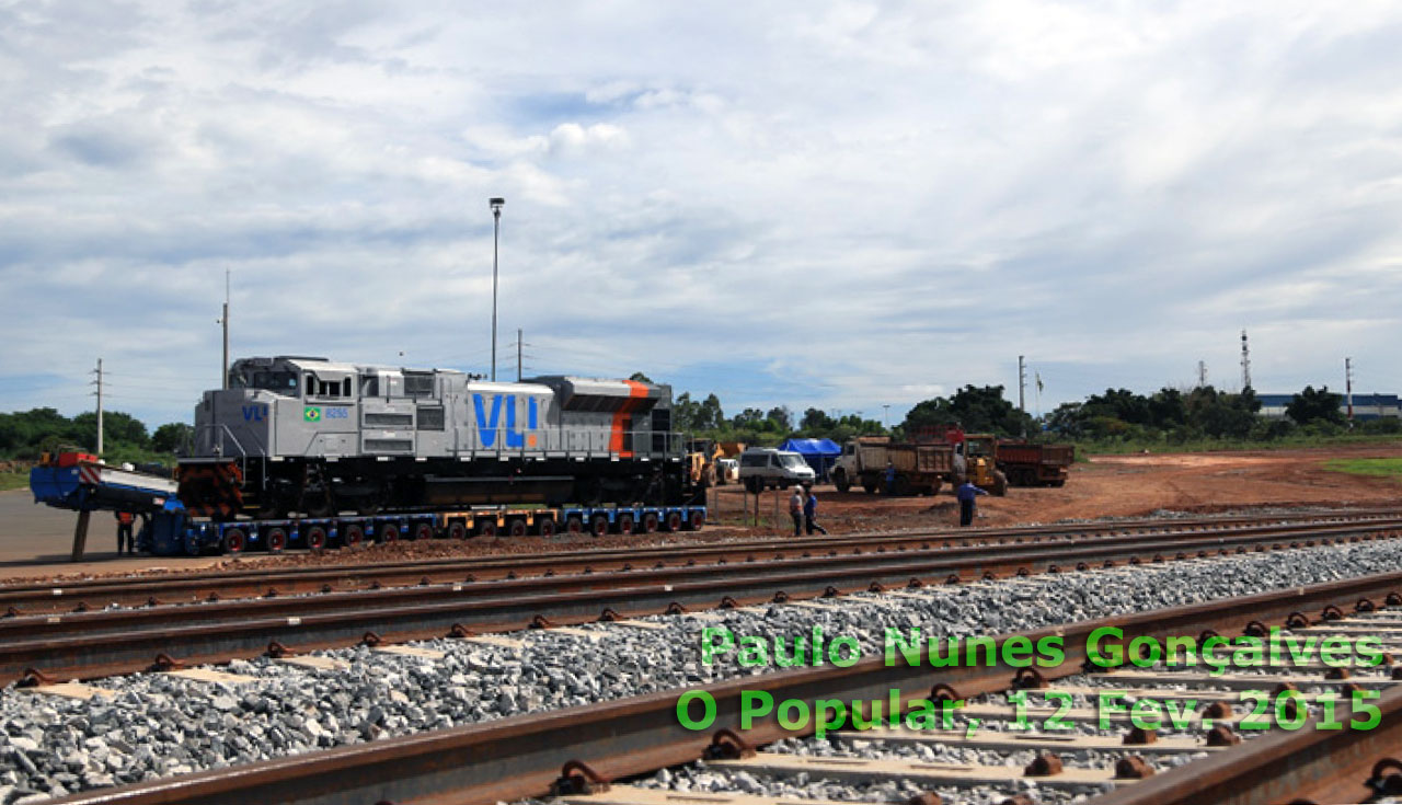 Chegada da locomotiva SD70ACe nº 8255 VL! a Anápolis (GO), para seguir pela Ferrovia Norte Sul até Imperatriz (MA)