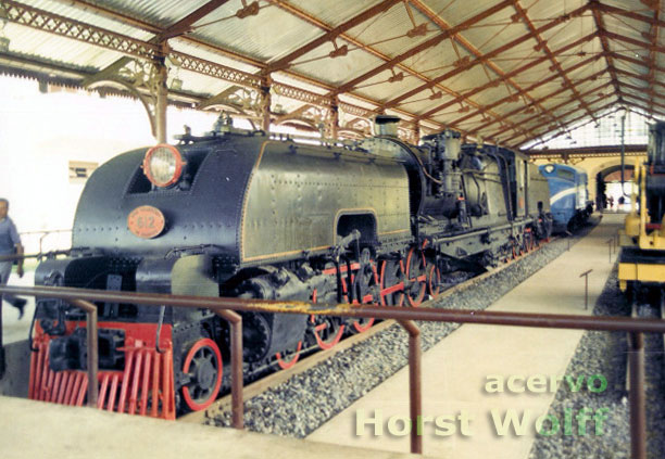 Locomotiva Garrat nº 612 no Museu do Trem, no Recife