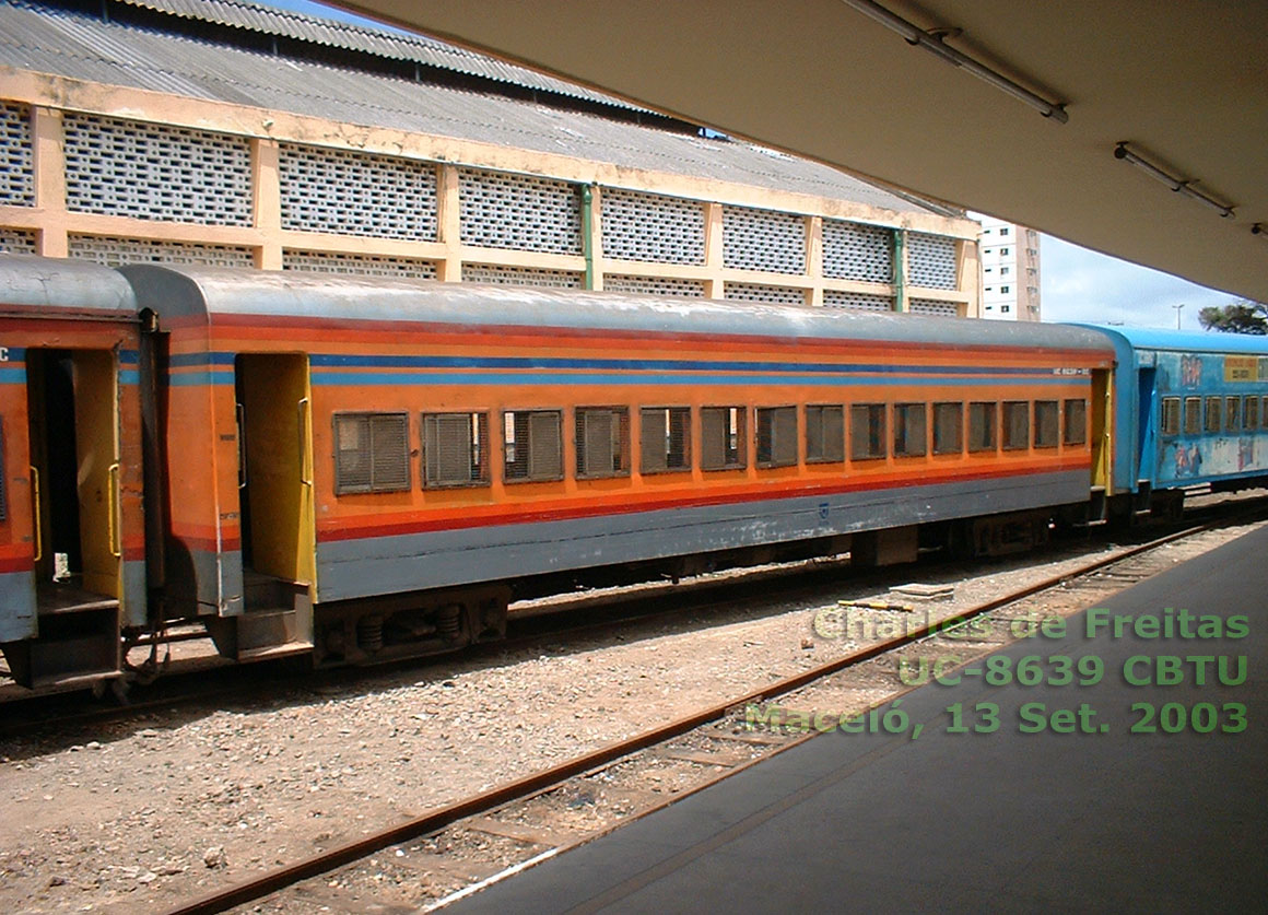 Vagão UC-8639 da CBTU Maceió