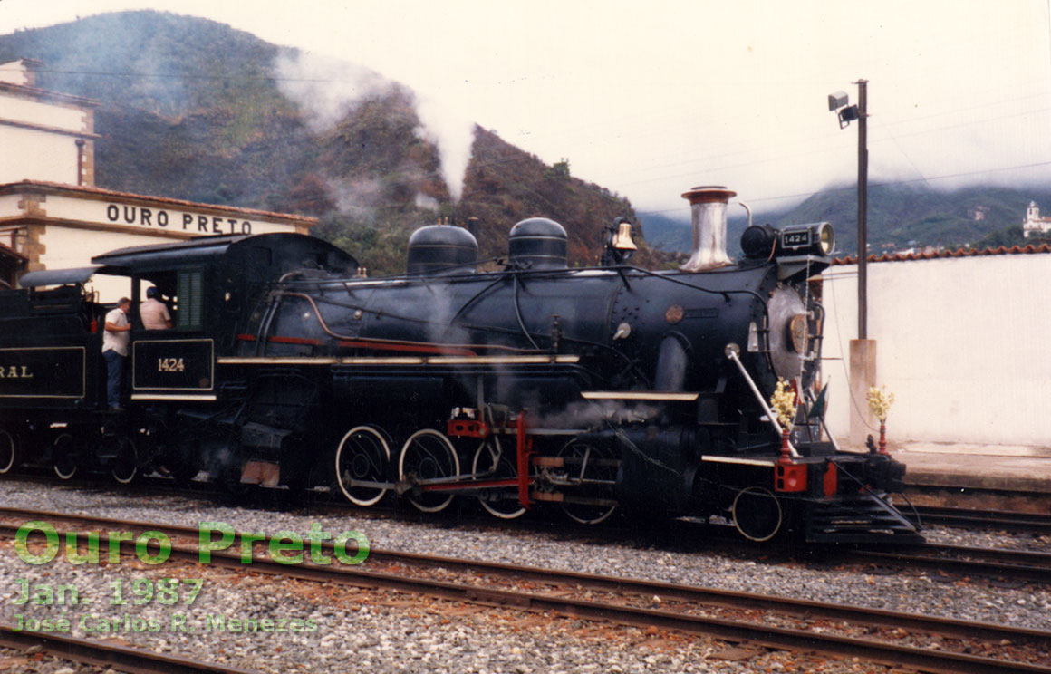 Locomotiva a vapor do Trem dos Inconfidentes