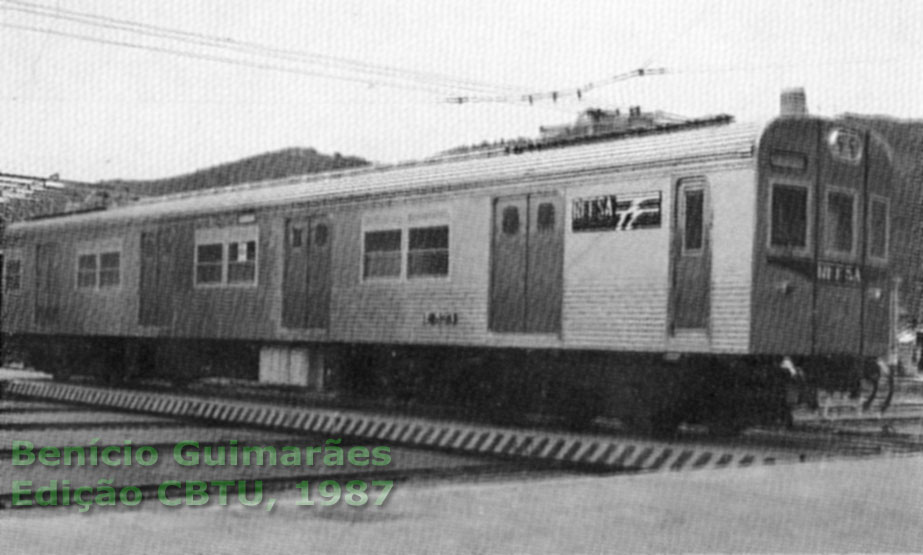 Trem-unidade elétrico (TUE) série 500 dos subúrbios do Rio de Janeiro, construção Nippon Sharyo - Hitachi