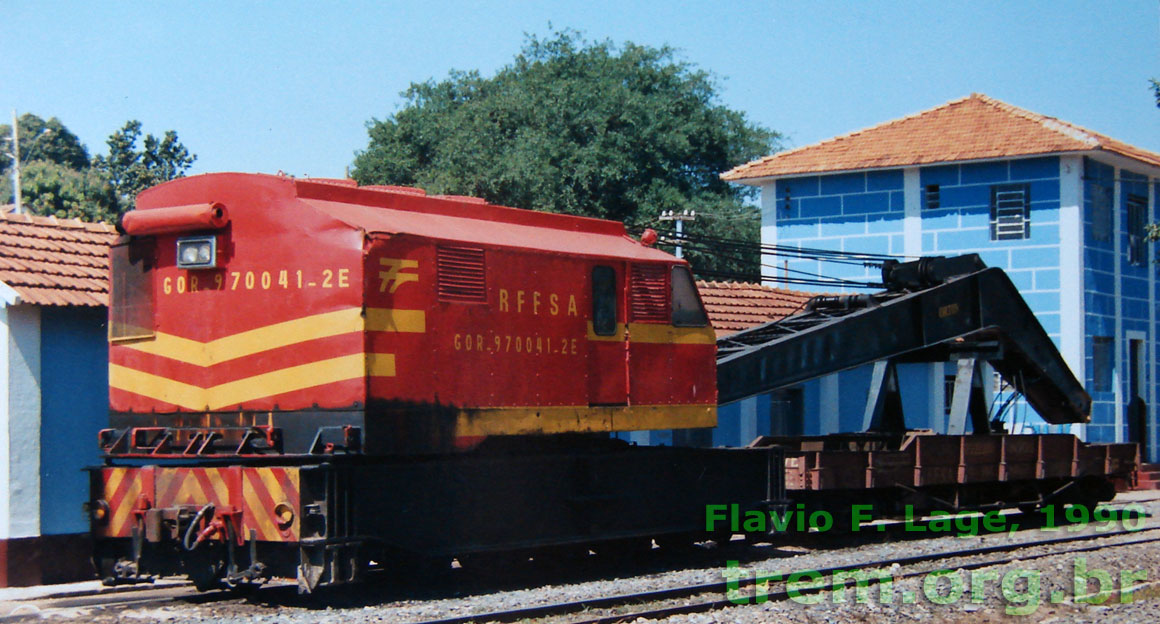 Detalhe da cabine do guindaste ferroviário Orton para 58 toneladas da SR2 RFFSA