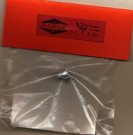 Embalagem do Farol sunbeam com visor, da antiga Phoenix Modelismo, para locomotivas a vapor