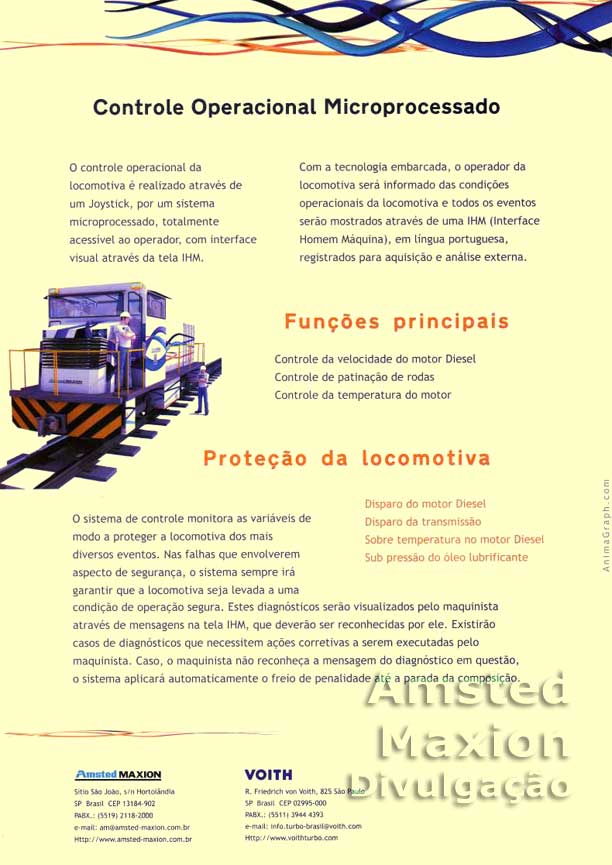 Controle microprocessado da locomotiva DH10 Amsted-Maxion