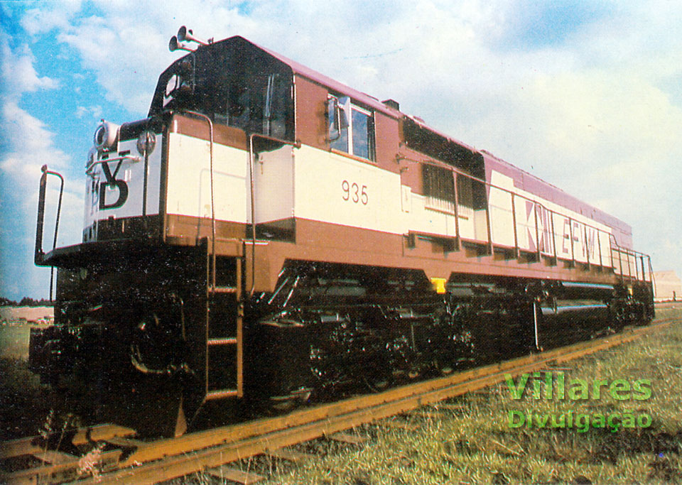 Locomotiva GT26CU2 nº 935 construída pela Villares para a EFVM - Estrada de Ferro Vitória a Minas