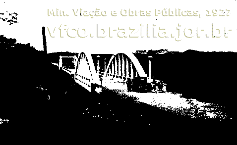 Ponte Washignton Luís, na rodovia Rio - São Paulo, em construção em 1927