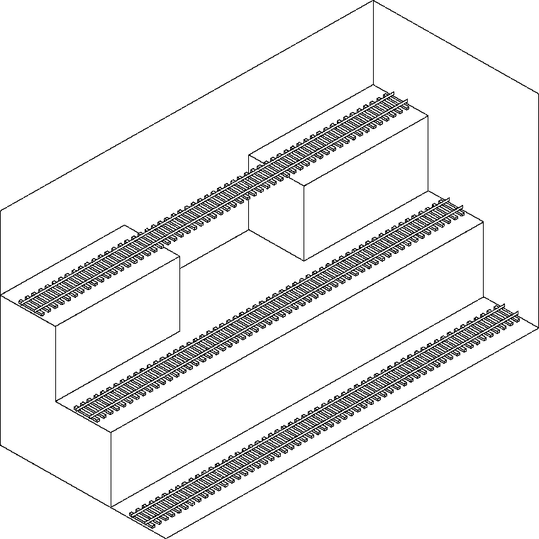 Expositor para miniaturas de vagões e locomotivas (ferreomodelismo)