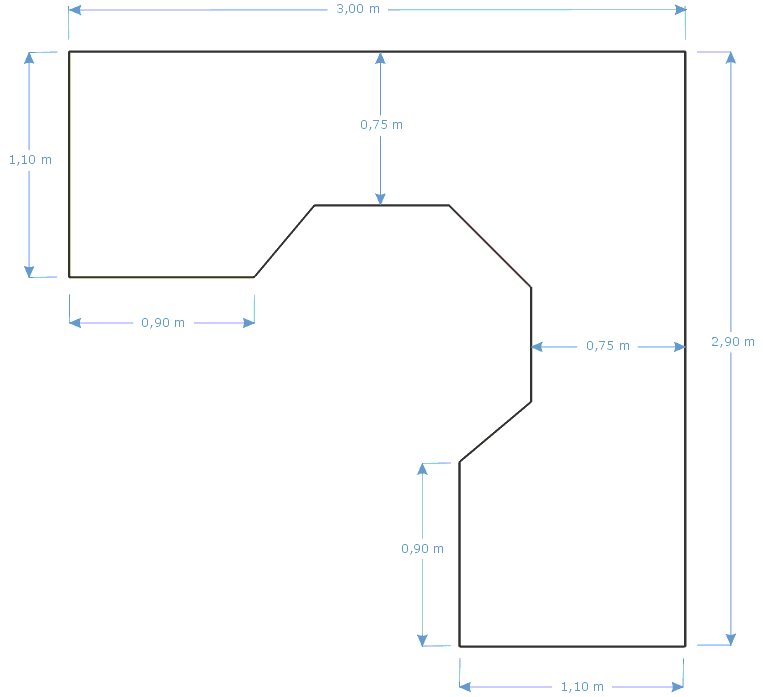 Formato e medidas da maquete (mini-ferrovia, hobby)