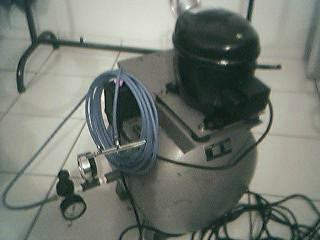 Fotos do compressor para pintura de ferreomodelos com aerógrafo - 4