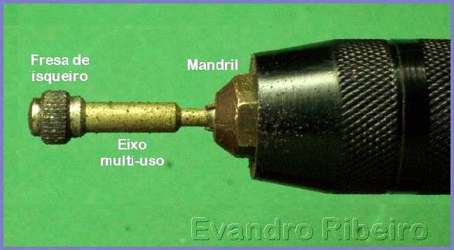 Utilização da fresa com a furadeira elétrica