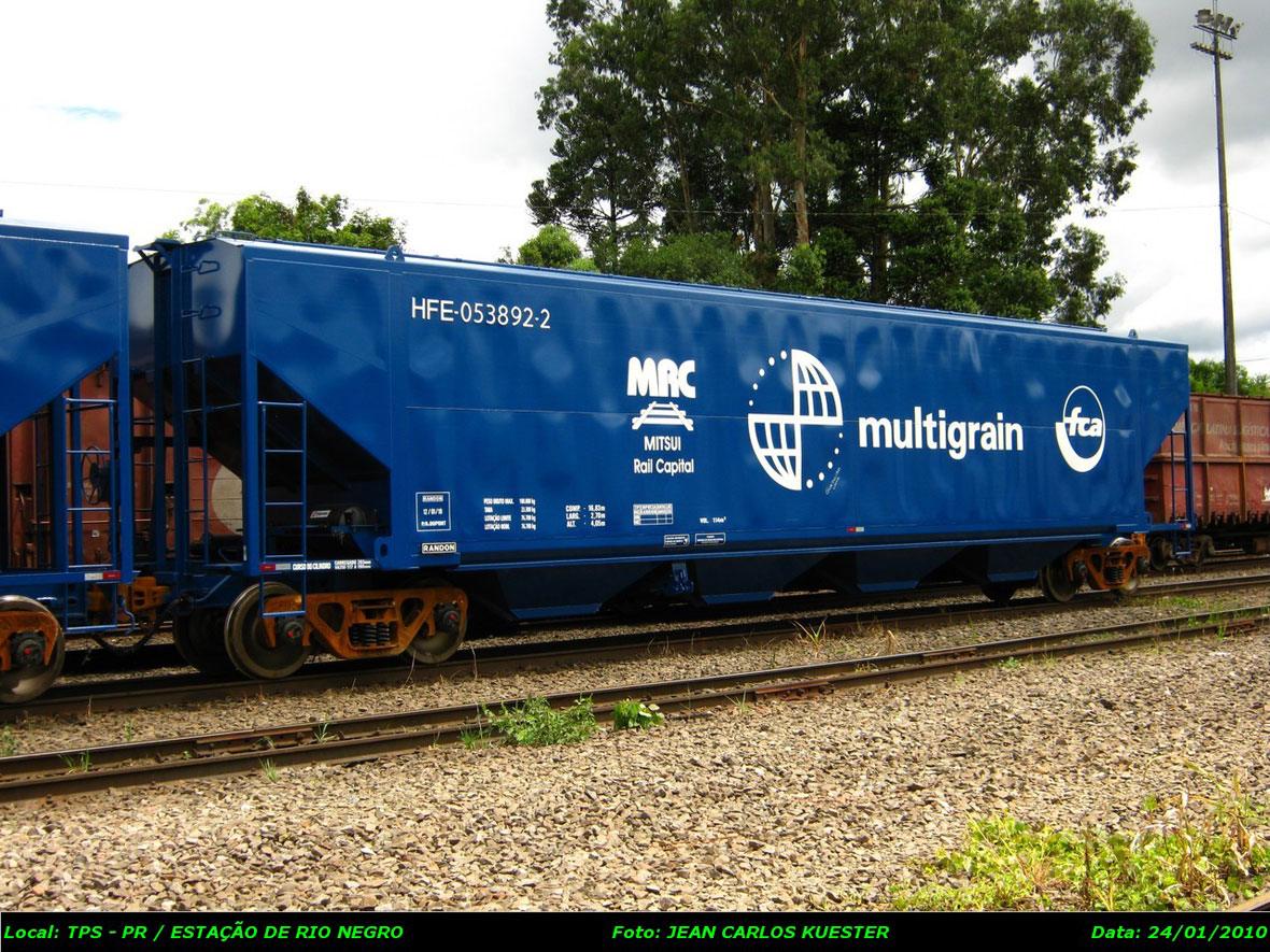 Vagão HFE-053892-2 Multigrain / FCA - Ferrovia Centro-Atlântica