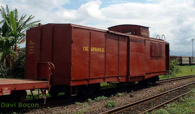 Vagão caboose CBC na ferrovia ALL