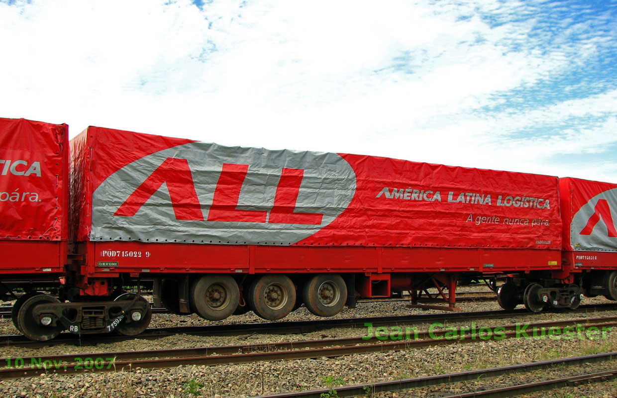 Vagão PQD-715.022-9 da ferrovia ALL